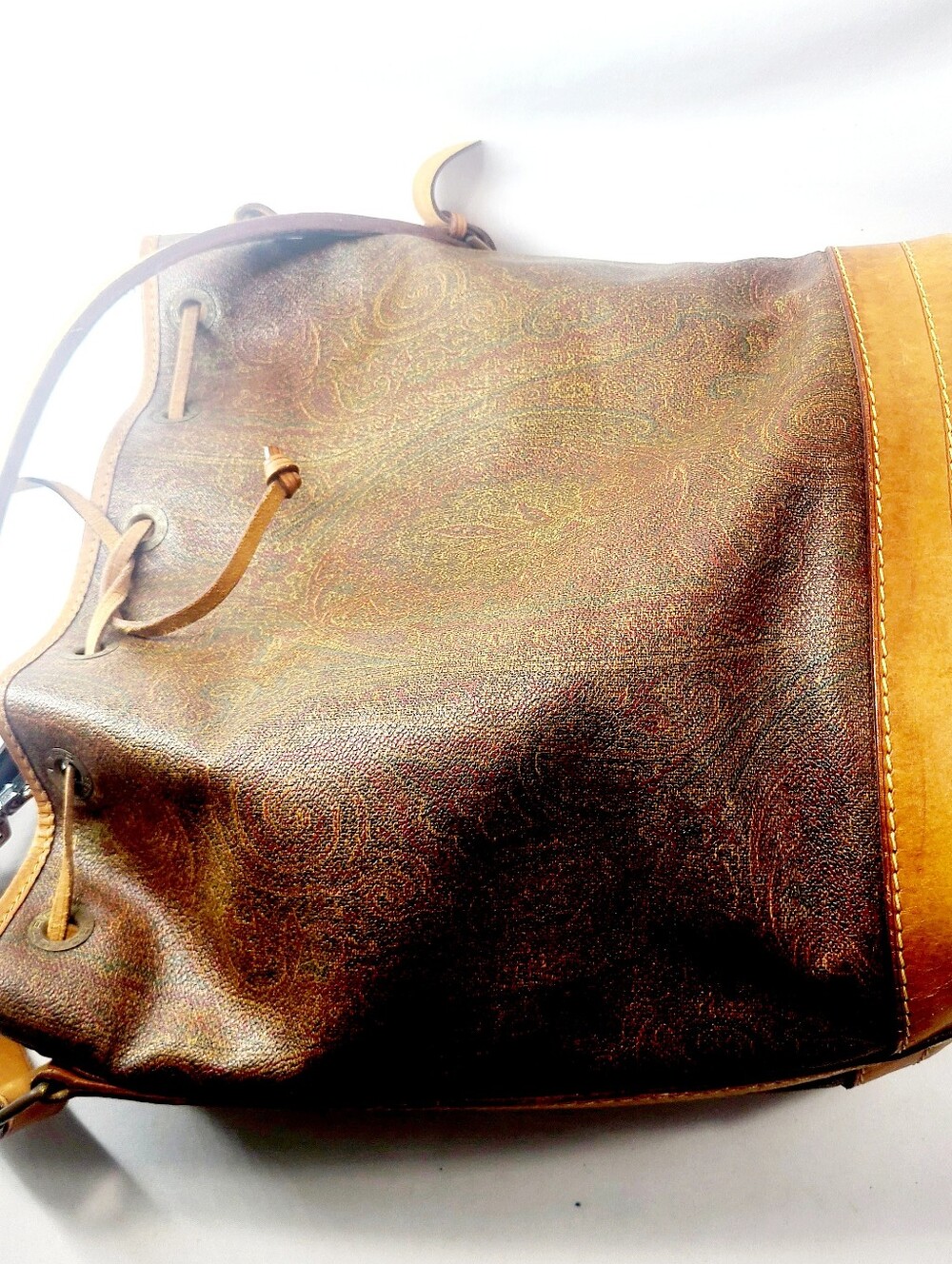 Etro Leather Drawstring Bag - Picture 4 of 7